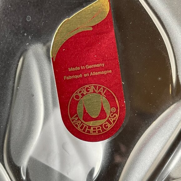 NWT Mikasa Walther Glass 7” Frosted Tulips Etched Glass Bowl-Germany - Picture 2 of 7